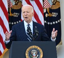 US President Joe Biden Delivered Statement On Election Where Voters Overwhelmingly Elected Donald J. Trump