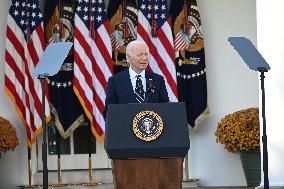 US President Joe Biden Delivered Statement On Election Where Voters Overwhelmingly Elected Donald J. Trump