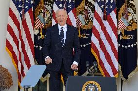 DC: President Biden hold an addresses the nation remarks