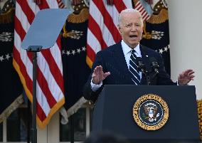 US President Joe Biden Delivered Statement On Election Where Voters Overwhelmingly Elected Donald J. Trump