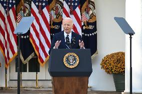 US President Joe Biden Delivered Statement On Election Where Voters Overwhelmingly Elected Donald J. Trump