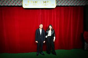 Juliette Binoche Inaugurates The Printemps Window Displays - Paris