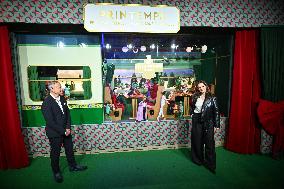 Juliette Binoche Inaugurates The Printemps Window Displays - Paris