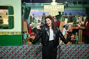 Juliette Binoche Inaugurates The Printemps Window Displays - Paris