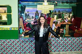 Juliette Binoche Inaugurates The Printemps Window Displays - Paris