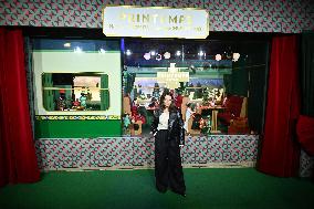 Juliette Binoche Inaugurates The Printemps Window Displays - Paris