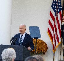 President Joe Biden Addressed The Nation For The Rose Garden