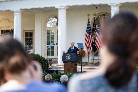 President Joe Biden Addressed The Nation For The Rose Garden