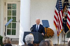 President Joe Biden Addressed The Nation For The Rose Garden