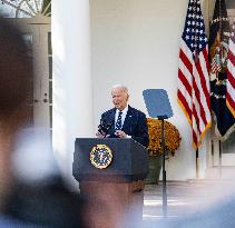 President Joe Biden Addressed The Nation For The Rose Garden