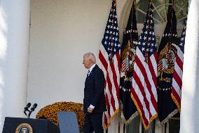 President Joe Biden Addressed The Nation For The Rose Garden