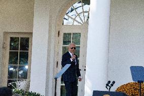 President Joe Biden Addressed The Nation For The Rose Garden