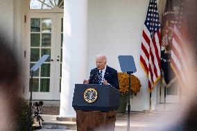 President Joe Biden Addressed The Nation For The Rose Garden