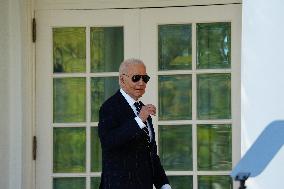 President Biden Speaks About The Transition To President Trump During A Speech In The Rose Garden