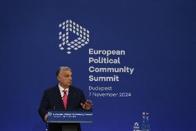 European Political Community Summit In Budapest:-Press Conference