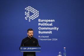 European Political Community Summit In Budapest:-Press Conference