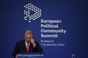 European Political Community Summit In Budapest:-Press Conference