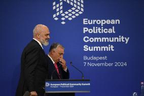 European Political Community Summit In Budapest:-Press Conference