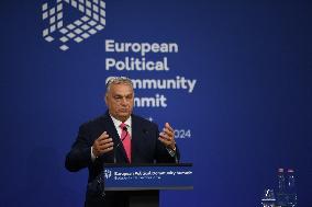 European Political Community Summit In Budapest:-Press Conference