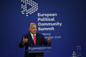 European Political Community Summit In Budapest:-Press Conference