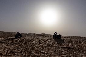 Panorama Of Sahara In Tunisia