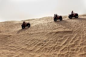 Panorama Of Sahara In Tunisia