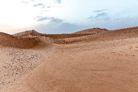 Panorama Of Sahara In Tunisia