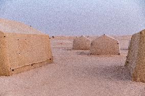 Panorama Of Sahara In Tunisia