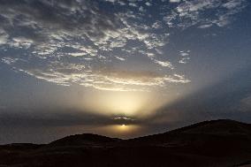 Panorama Of Sahara In Tunisia