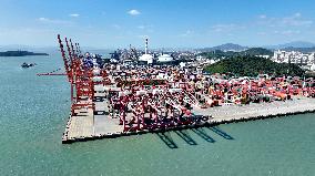 Songyu Container Terminal in Xiamen