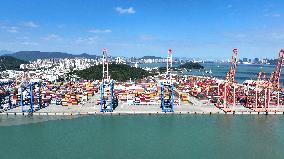 Songyu Container Terminal in Xiamen