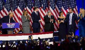 Trump Delivers Victory Speech - West Palm Beach