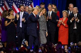 Trump Delivers Victory Speech - West Palm Beach