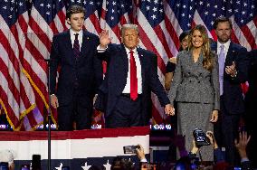 Trump Delivers Victory Speech - West Palm Beach