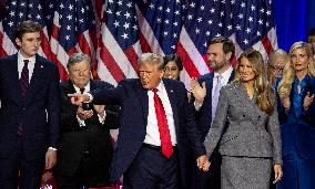 Trump Delivers Victory Speech - West Palm Beach