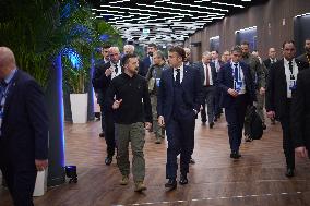 Zelensky Attends European Summit - Budapest