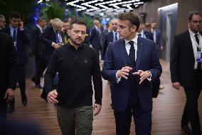 Zelensky Attends European Summit - Budapest