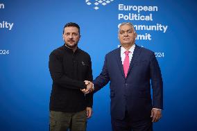 Zelensky Attends European Summit - Budapest