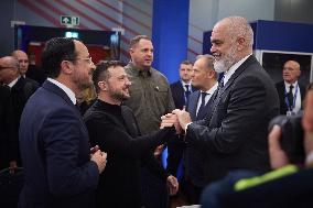 Zelensky Attends European Summit - Budapest