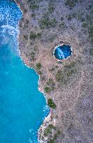 Grotta Sfondata In Otranto, Italy