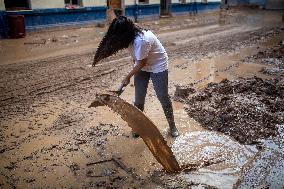 Flooding Following Storm DANA In The Valencia Town Of Paiporta, Spain