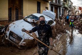 Flooding Following Storm DANA In The Valencia Town Of Paiporta, Spain