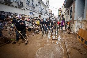 Flooding Following Storm DANA In The Valencia Town Of Paiporta, Spain