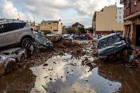 Flooding Following Storm DANA In The Valencia Town Of Paiporta, Spain