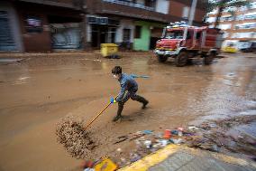 Flooding Following Storm DANA In The Valencia Town Of Paiporta, Spain