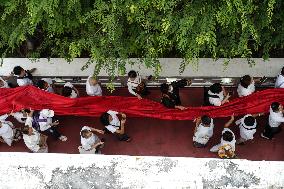 The Sacred Red Cloth Ceremony The Golden Mount Temple.