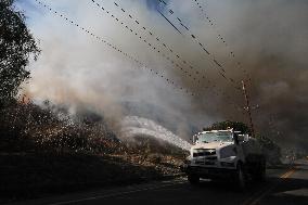 Wildfire Forces Thousands To Evacuate - California