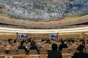 U.N. Human Rights Council session in Geneva