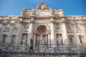 Trevi Fountain Being Renovated - Rome