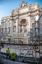 Trevi Fountain Being Renovated - Rome